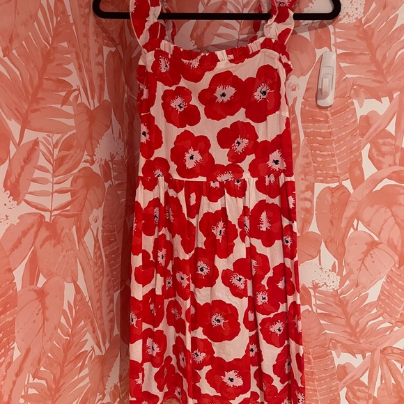 Pieces Dresses & Skirts - Floral Red and White Dress